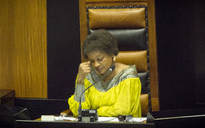 National Assembly Speaker Beleka Mbete in Parliament. Picture: Thomas Holder/EWN.