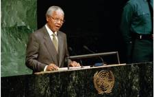 FILE: The late and former SA President Nelson Mandela at the United Nations. Picture: GCIS.