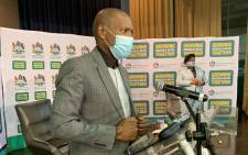 FILE: Former Health Minister Zweli Mkhize delivered a speech at Grey’s Hospital in Pietermaritzburg where the country’s first COVID-19 patient was treated. Picture: @DrZweliMkhize/Twitter
