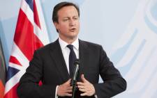 British Prime Minister David Cameron. Picture: AFP.