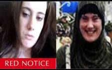 A Red Notice or warrant of arrest has been issued by Interpol for Samantha Lewthwaite aka the 'White Widow'.