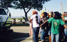 FILE: Police presence is increased at Anglo American Platinum's Rustenburg mines on 23 January as Amcu members prepare to go on strike. Picture: Govan Whittles/EWN.