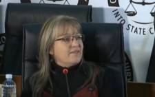 A YouTube screengrab of former Bosasa COO Angelo Agrizzi’s personal assistant, Gina Pieters, testifying at the state capture commission of inquiry in Johannesburg on 2 September 2020. Picture: SABC/YouTube


