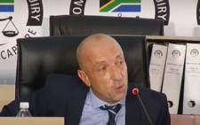 Former Eskom board member Mark Pamensky at the state capture commission of Inquiry on Thursday, 11 February 2021. Picture: YouTube screengrab