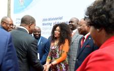 Minister of International Relations and Cooperation, Ms Lindiwe Sisulu, greeting the Angolan President, Mr João Lourenço, at the 20th Meeting of the SADC Ministerial Committee of the Organ (MCO) on Politics, Defence and Security Cooperation, in Luanda. Picture: Dirco.