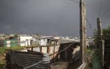 FILE: An informal settlement during a storm in Cape Town. Picture: EWN