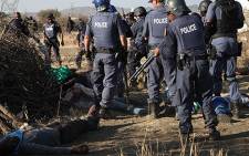 Police opened fire on Lonmin protesters on 16 August 2012, killing 34 miners. The workers were protesting for better salaries. Picture: Taurai Maduna/EWN