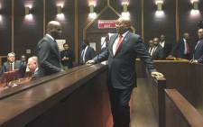 Jacob Zuma arrives at the Pietermaritzburg High Court on 27 July 2018. Picture: Ziyanda Ngcobo/EWN