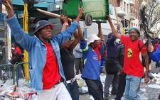Members of the South African Municipal Workers’ Union during a nationwide strike. Picture: Eyewitness News