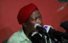 EFF leader Julius Malema addresses media on 2 July 2019. Picture: Kayleen Morgan/EWN.