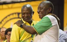 Newly elected ANC deputy president David Mabuza and new party leader Cyril Ramaphosa on 18 December 2017. Picture: Sethembiso Zulu/EWN
