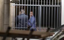 Former acting National Police Commissioner Khomotso Phahlane is seen at the Commercial Crimes Court in Pretoria where he was appearing on fraud and corruption charges. Picture: Ihsaan Haffejee/EWN