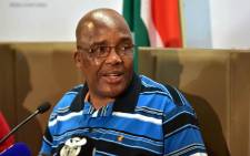 Minister of Health Dr Aaron Motsoaledi updates the media on the status of the current listeriosis outbreak in the country on 8 January 2018. Picture: GCIS