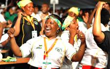 ANC delegates sing during the opening of the party's 53rd National Conference in Mangaung on 16 December 2012. Picture: ANC Pi