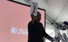 UNAids executive director Michel Sidibe at at event in Khayelitsha, Cape Town on 20 November 2017. Picture: @UNAIDS/Twitter