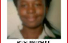 Aphiwe Songelwa was last seen on 2 September 2013. Picture: Supplied