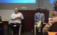 ANC stalwart Ronnie Kasrils at Stellenbosch University, discussing 'SA into the Future'. Picture: Monique Mortlock/EWN.