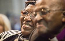 Desmond Tutu said he owed everything he is to his wife Leah during the couple's 60th anniversary celebration at St George's Cathedral in Cape Town on 2 July 2015. Picture: Aletta Gardner/EWN
