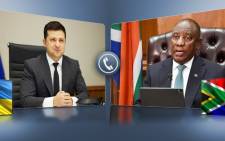 President Cyril Ramaphosa said he finally had a telephonic conversation with the President of Ukraine Volodymyr Zelenskyy. Picture: @CyrilRamaphosa/Twitter.