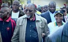 Gwede Mantashe during the ANC march to Goodman Gallery on 29 May 2012. JHBLive/Facebook