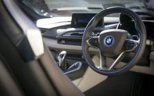 Inside the BMW i8, the first hybrid sports car with the consumption and emission values of a compact car. Picture: EWN