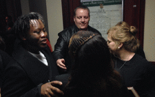 SABC journalists hugging each other after the Labour Court ruling. Picture: EWN