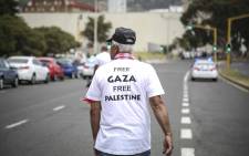 Demonstrators in Cape Town called for the downgrading of South Africa's embassy in Israel. Picture: Cindy Archillies