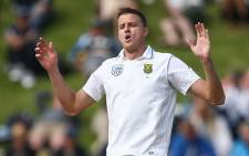 Proteas bowler Morne Morkel reacts to a half chance. Picture: @OfficialCSA/Twitter