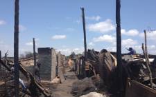 Hundreds of residents from the Slovo Park were left homeless after the fire razed 400 shacks to the ground. Picture: Emily Corke/EWN.