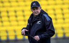 New Zealand's head coach Ian Foster looks on during the All Blacks rugby training session at Sky Stadium in Wellington on 26 July 2022. Picture: Dave Lintott/AFP