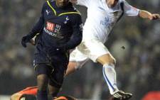Tottenham striker Jermaine Defoe bears down on goal. Picture: AFP