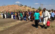 Marikana miners. Picture: Lesego Ngobeni/EWN