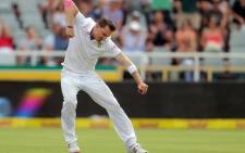 South Africa's fast bowler, Dale Steyn celebrates after taking a wicket against West Indies. Picture: Cricket South Africa official Facebook page.