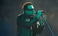 U2’s Bono during the band’s 360° Tour concert at FNB Stadium on Sunday February 13 2011. Picture: Taurai Maduna/ Eyewitness News.