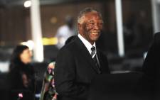 Former president Thabo Mbeki seen during a break in proceedings at the Seriti Commission of Inquiry where he was testifying in Pretoria on 17 July 2014. Picture: Sapa.