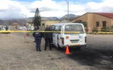 Two people, a father and his son, were shot and killed in what was believed to be taxi feud violence in Lavender Hill on 15 October 2015. Picture: Siyabonga Sesant/EWN."