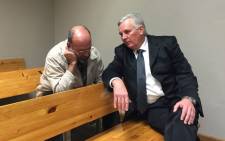 Christiaan Prinsloo (left) was sentenced to 18 years in prison at the Bellville Magistrates Court on 21 June 2016. Picture: Natalie Malgas/EWN.
