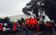 FILE: Samwu members march to the Civic Centre. Picture: EWN.