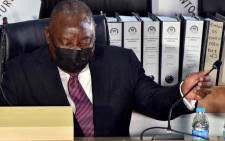 President Cyril Ramaphosa appears at the state capture inquiry on 11 August 2021. Picture: GCIS
