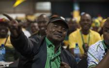 David Mabuza sitting with the Mpumalanga delegation during the nominations process at the ANC's national conference on 17 December 2017. Picture: Ihsaan Haffejee/EWN