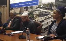 Gauteng Transport MEC Ismail Vadi briefs the media on the closure of some Soweto taxi routes on Friday 11 August 2017. Picture: Hitekani Magwedze/EWN