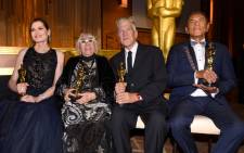 Geena Davis, Lina Wertmüller, David Lynch, and Wes Studi attend the Academy Of Motion Picture Arts And Sciences' 11th Annual Governors Awards at The Ray Dolby Ballroom at Hollywood & Highland Center on 27 October 2019 in Hollywood, California. Picture: AFP