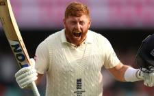 England's Jonny Bairstow celebrates scoring a hundred against Australia in the fourth Ashes Test on 7 January 2022. Picture: @englandcricket/Twitter