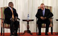 Deputy President Cyril Ramaphosa and President Jacob Zuma. Picture: Sebabatso Mosamo/EWN