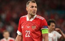 FILE: Russia's forward Artem Dzyuba looks on during the Uefa Euro 2020 Group B football match between Russia and Denmark at Parken Stadium in Copenhagen on 21 June 21, 2021. Picture: Jonathan NACKSTRAND/POOL/AFP