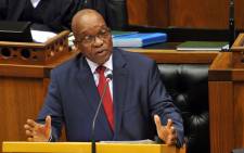 FILE: President Jacob Zuma responds to Parliamentary questions in the National Assembly on 21 August 2014. Picture: GCIS.