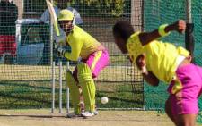 FILE: Mangaliso Mosehle in action in the nets for the Paarl Rocks. Picture: @Mosehle33/Twitter