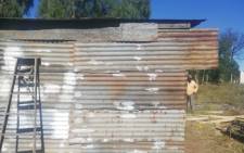 The evicted Graaff-Reinet couple are living with their a family member in a shack. Picture: Supplied