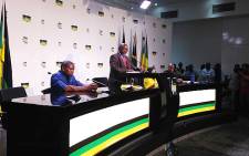 ANC secretary general Gwede Mantashe during a press briefing about the Nkandla report on 20 March 2014. Picture: EWN.