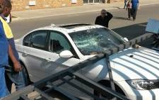 Several businesses, cars and private property were damaged during a mass Numsa strike on 3 July 2014. Picture: iWN.